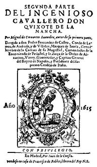 Segunda Parte del Quijote 1615
